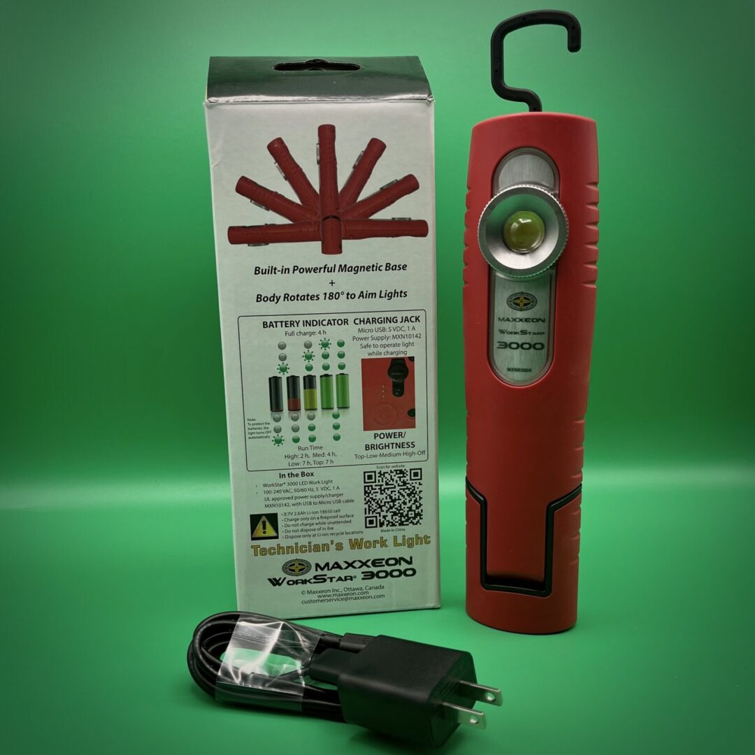 Rechargeable magnetic work light