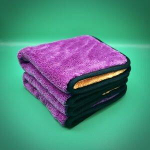microfiber buffing towel, microfiber detailing towel, double color microfiber towel