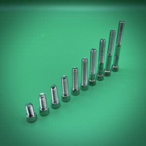 Chrome smooth socket cap screws 1/4-20 various lengths.